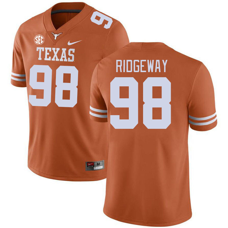 # 98 Hassan Ridgeway Texas Longhorns Jerseys Football Stitched-Orange